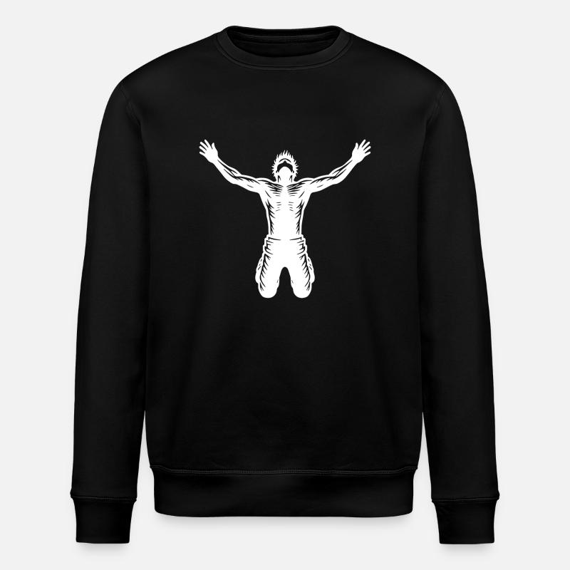 Springender Mann - Stanley/Stella Unisex Bio-Sweatshirt ROLLER - Schwarz