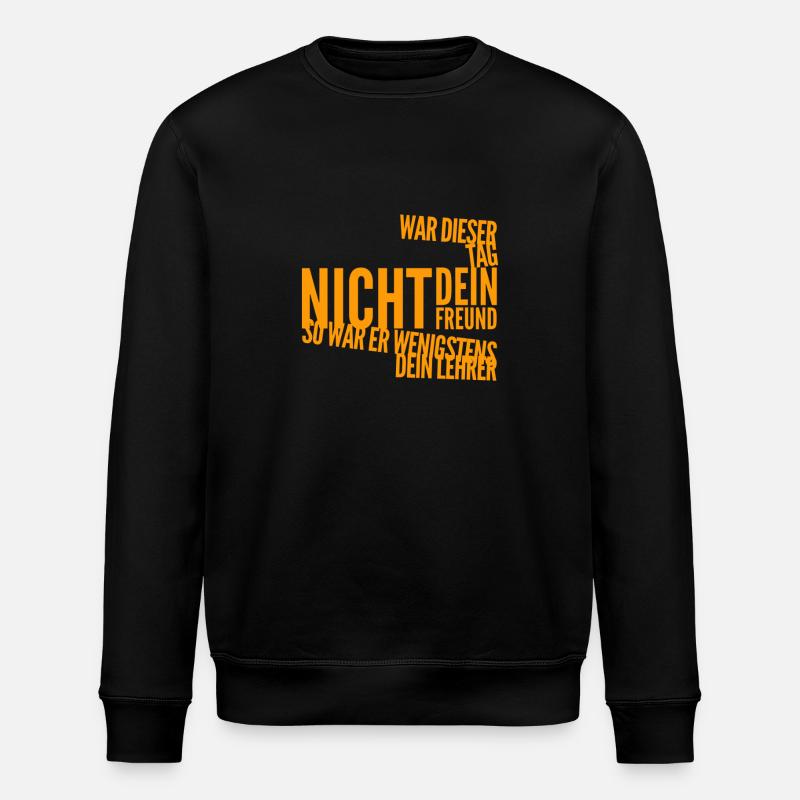 learned something again - Stanley/Stella ROLLER Unisex Organic Sweatshirt - black