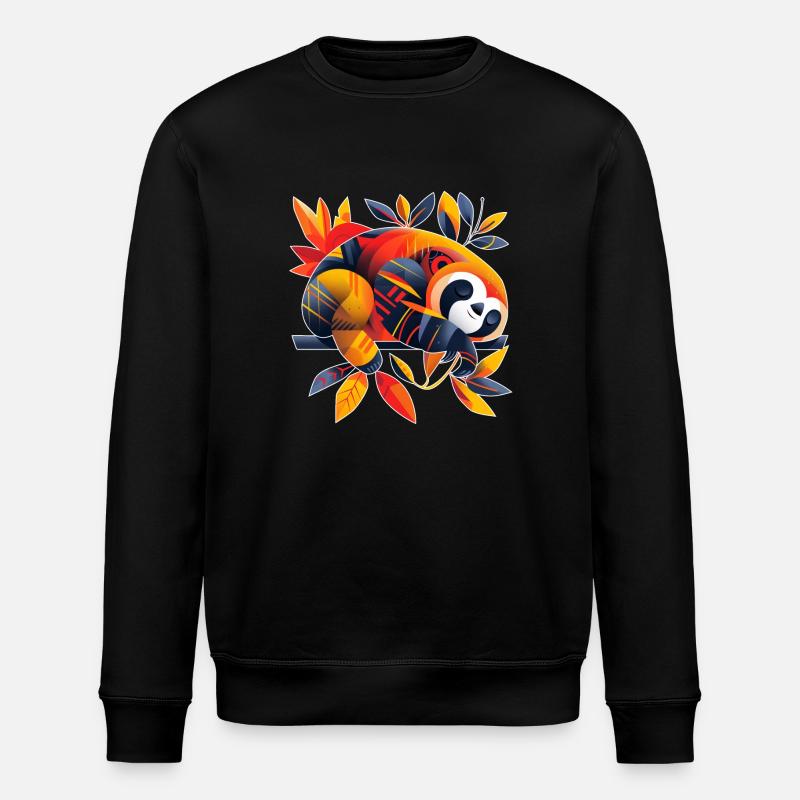 Sloth | abstract artwork - Stanley/Stella ROLLER Unisex Organic Sweatshirt - black