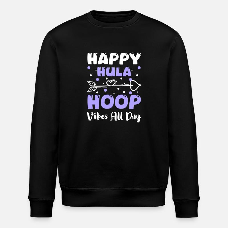 Hulahoop Abnehmen Spaß - Stanley/Stella Unisex Bio-Sweatshirt ROLLER - Schwarz