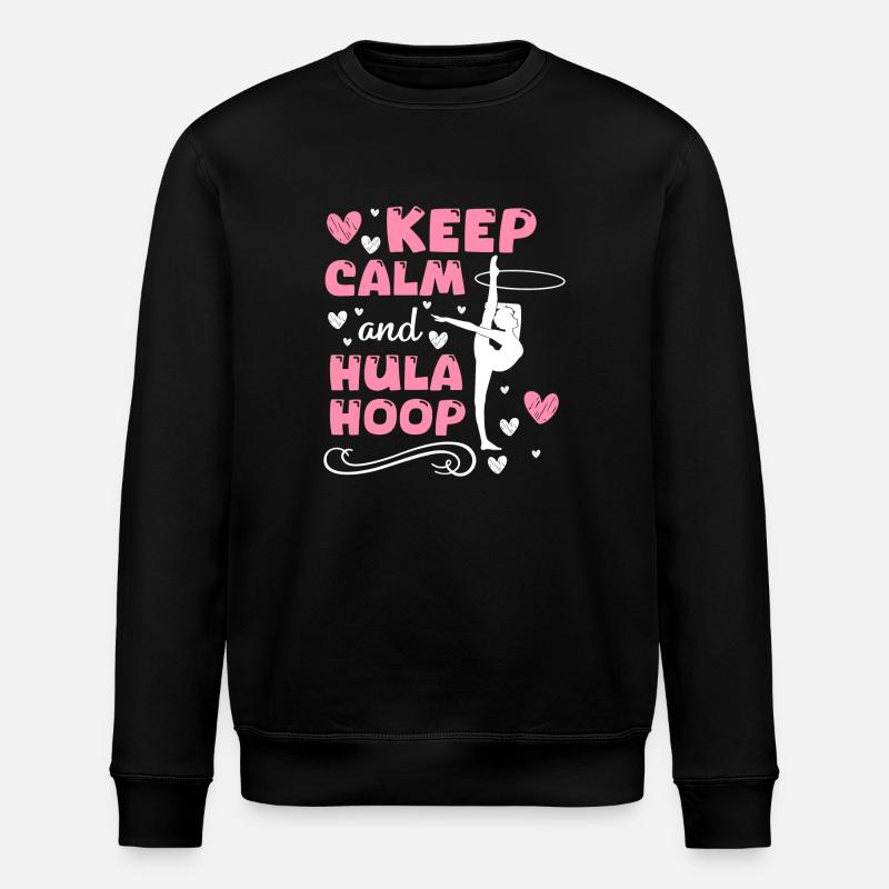 Hulahoop Workout Motivation - Stanley/Stella Unisex Bio-Sweatshirt ROLLER - Schwarz