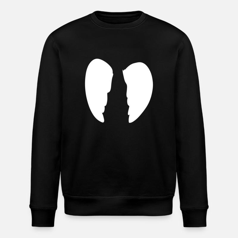 flügel engel symbol form - Stanley/Stella Unisex Bio-Sweatshirt ROLLER - Schwarz