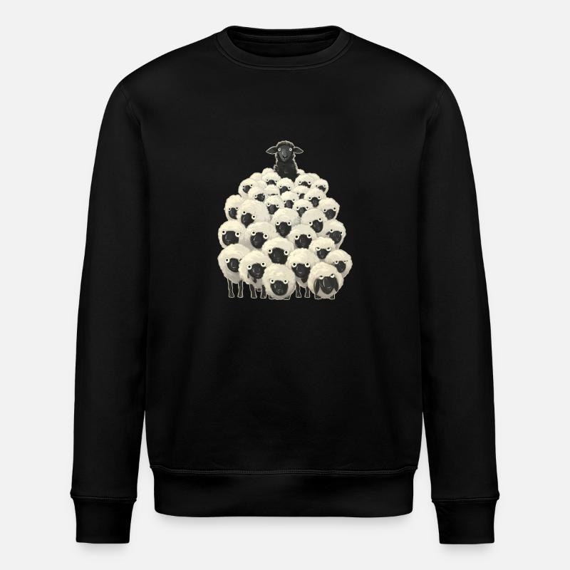 Schwarzes Schaf - Stanley/Stella Unisex Bio-Sweatshirt ROLLER - Schwarz