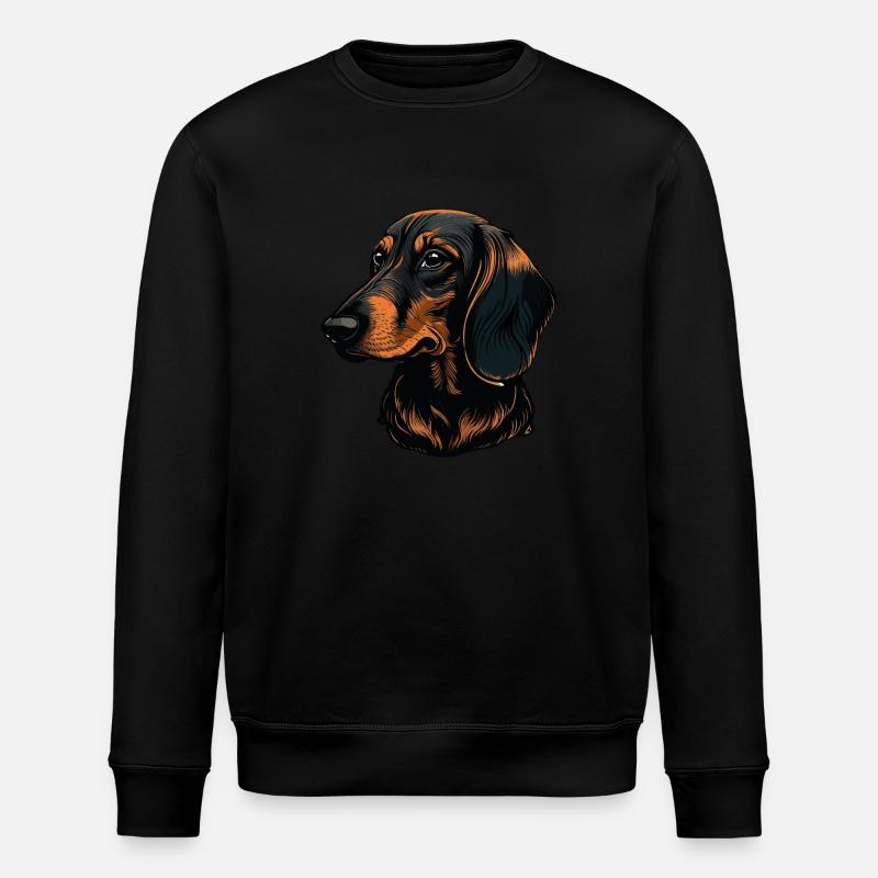 Dackel - Stanley/Stella Unisex Bio-Sweatshirt ROLLER - Schwarz