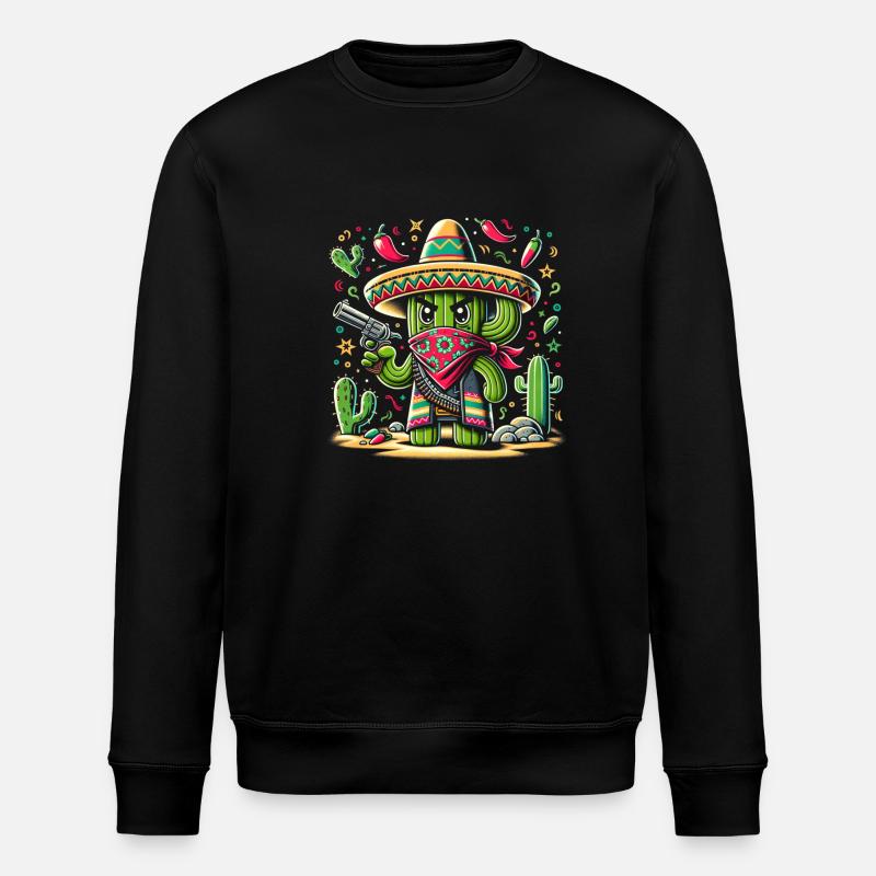Cactus Bandido - Sweat bio ROLLER Stanley/Stella Unisexe - noir