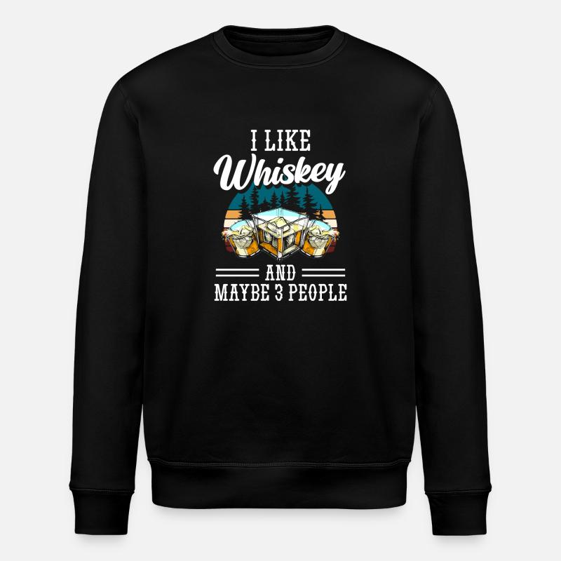 Schnaps Kellner Bar - Stanley/Stella Unisex Bio-Sweatshirt ROLLER - Schwarz
