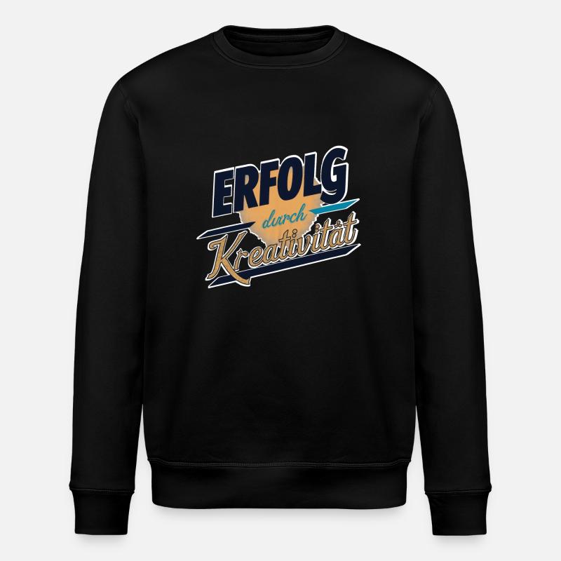 SUCCESS THROUGH CREATIVITY - Stanley/Stella ROLLER Unisex Organic Sweatshirt - black