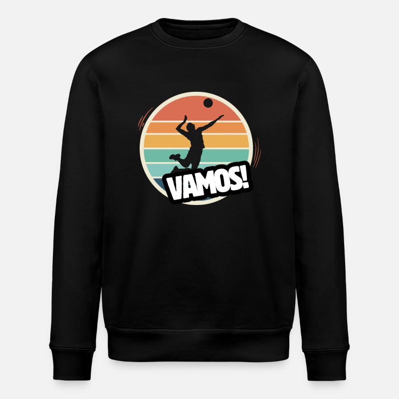 Vamos Retro Volleyball - Stanley/Stella Unisex Bio-Sweatshirt ROLLER - Schwarz