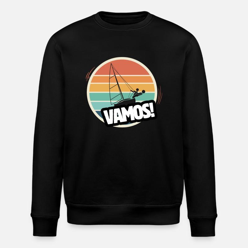 Vamos Retro Schleier - Stanley/Stella Unisex Bio-Sweatshirt ROLLER - Schwarz