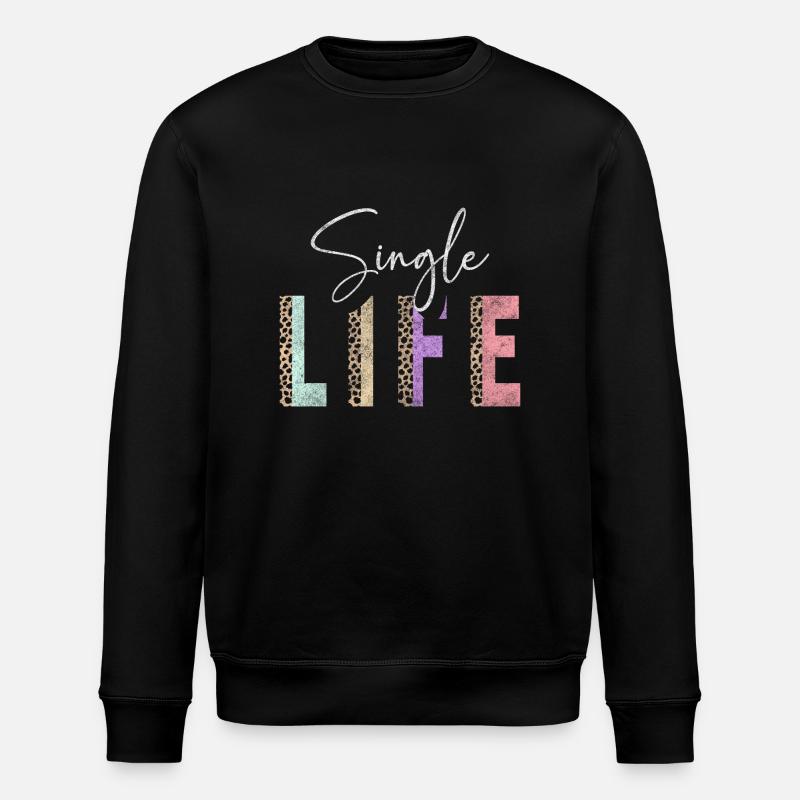 Single Human Love Ripper - Stanley/Stella ROLLER Unisex Organic Sweatshirt - black
