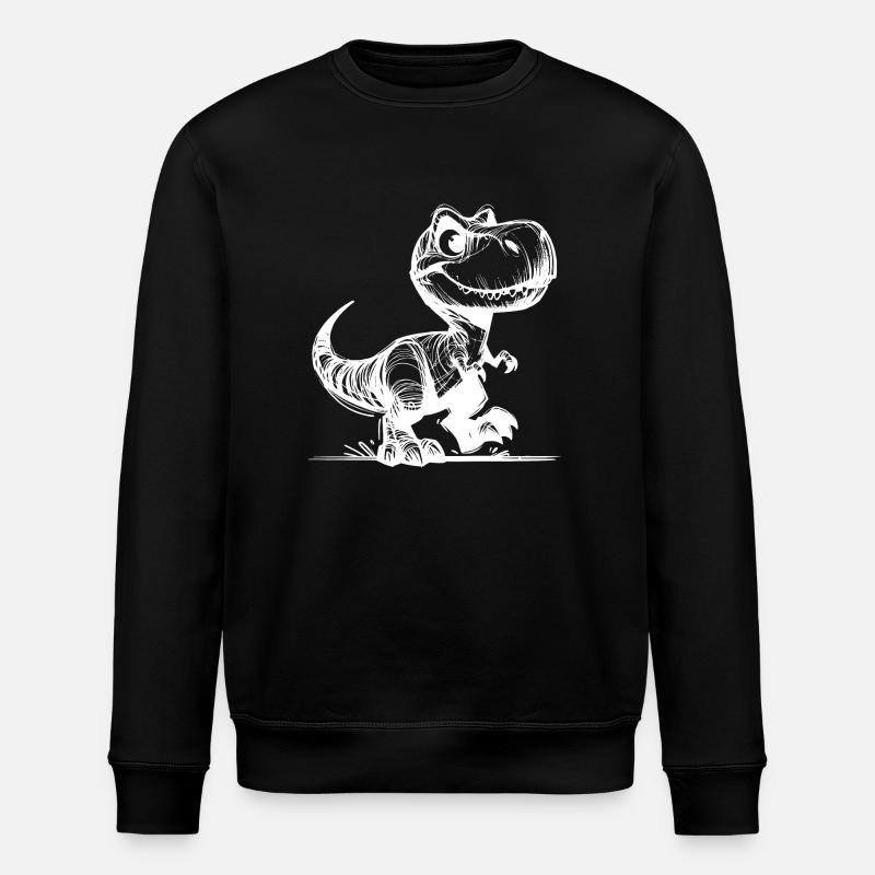 Petit T-Rex mignon Dino - Sweat bio ROLLER Stanley/Stella Unisexe - noir