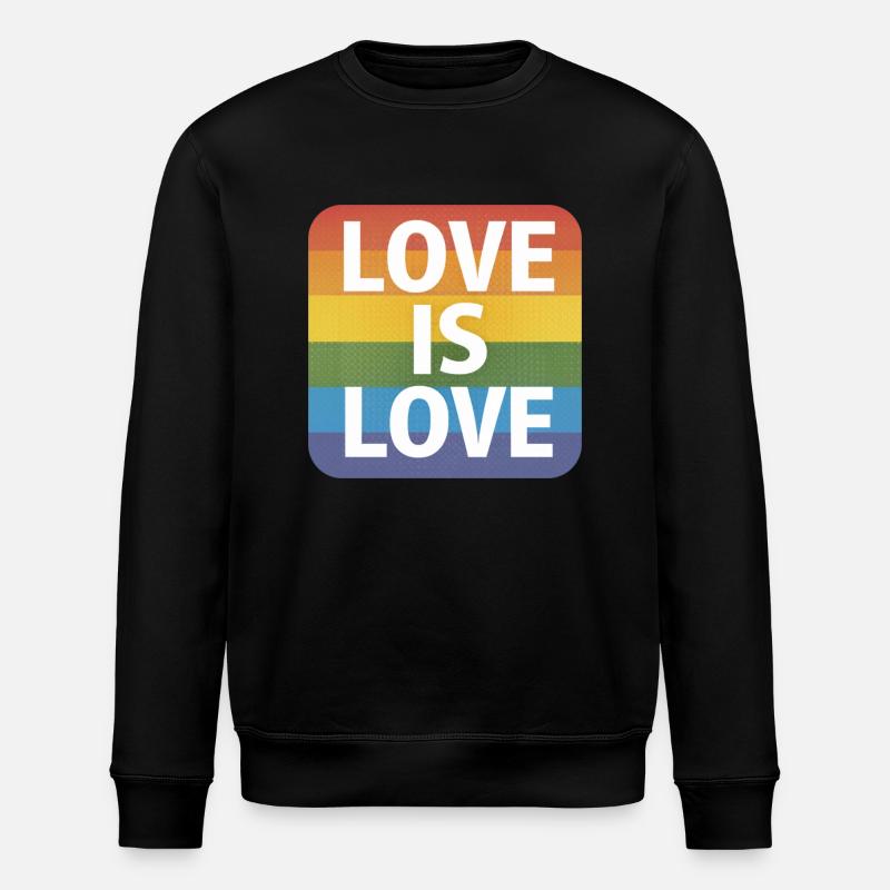 LGBTQ L’amour, c’est l’amour - Sweat bio ROLLER Stanley/Stella Unisexe - noir