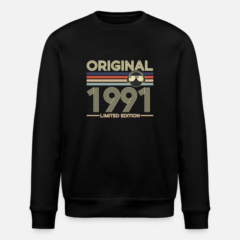 1991 - Sweat bio ROLLER Stanley/Stella Unisexe - noir