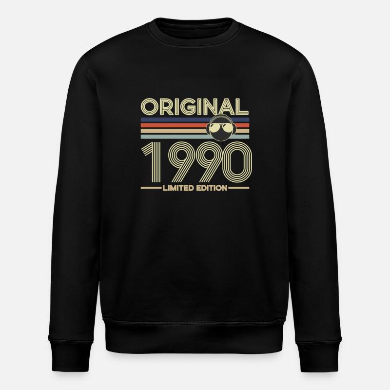 1990 - Stanley/Stella Unisex Bio-Sweatshirt ROLLER - Schwarz