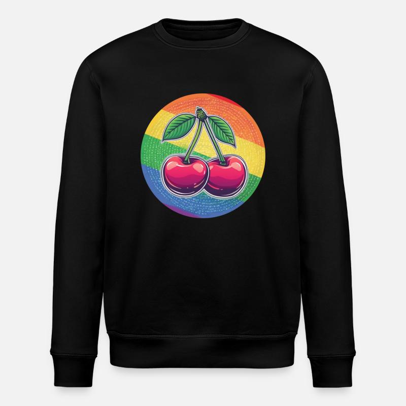 LGBTQ Kirsche - Stanley/Stella Unisex Bio-Sweatshirt ROLLER - Schwarz