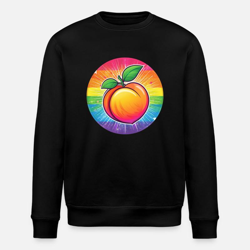 LGBTQ Pfirsich - Stanley/Stella Unisex Bio-Sweatshirt ROLLER - Schwarz