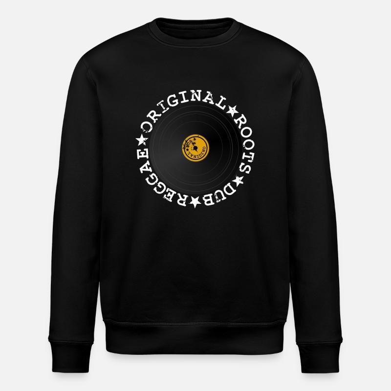 Dub Reggae Schallplatte - Stanley/Stella Unisex Bio-Sweatshirt ROLLER - Schwarz
