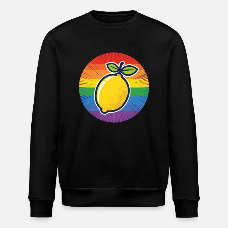 LGBTQ Zitrone Limette - Stanley/Stella Unisex Bio-Sweatshirt ROLLER - Schwarz