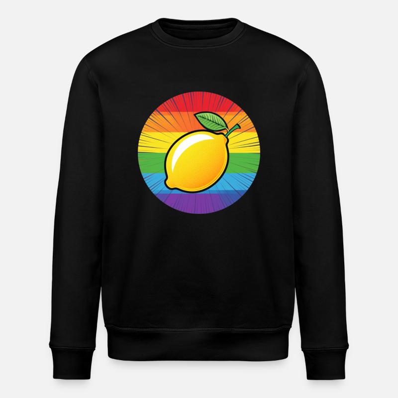 LGBTQ Zitrone Limette - Stanley/Stella Unisex Bio-Sweatshirt ROLLER - Schwarz