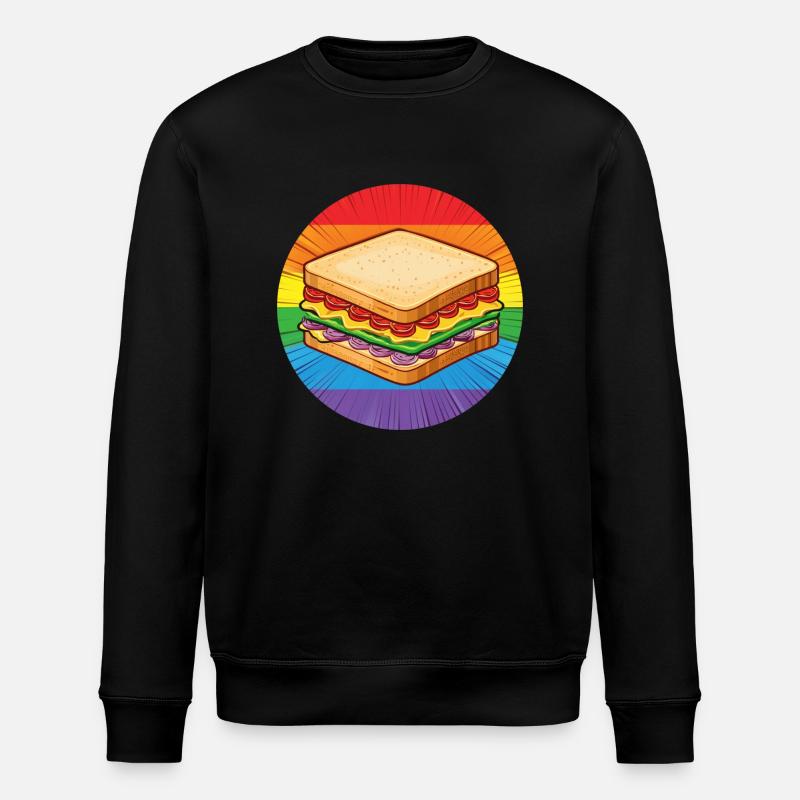 LGBTQ Sandwich - Stanley/Stella Unisex Bio-Sweatshirt ROLLER - Schwarz