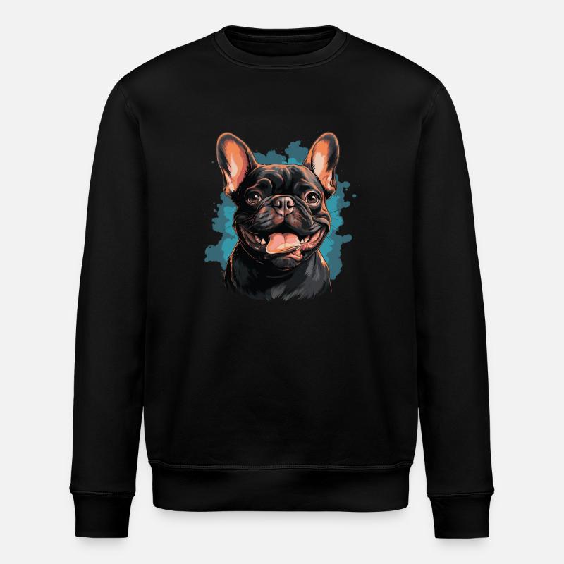 Bouledogue français - Sweat bio ROLLER Stanley/Stella Unisexe - noir