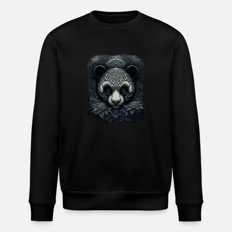 L’art du panda - Sweat bio ROLLER Stanley/Stella Unisexe - noir