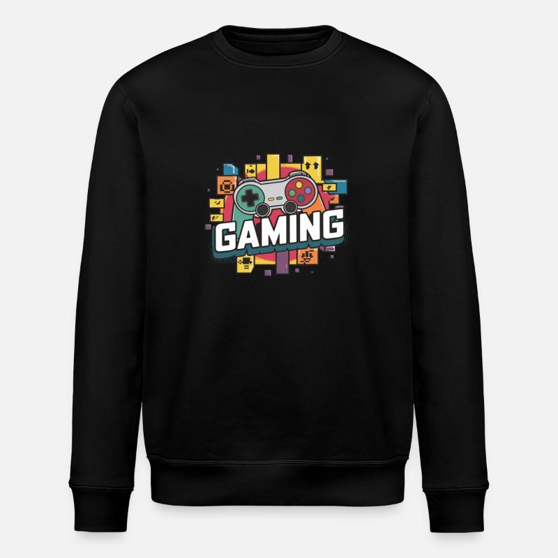 Gaming - Controllers - Stanley/Stella ROLLER Unisex Organic Sweatshirt - black