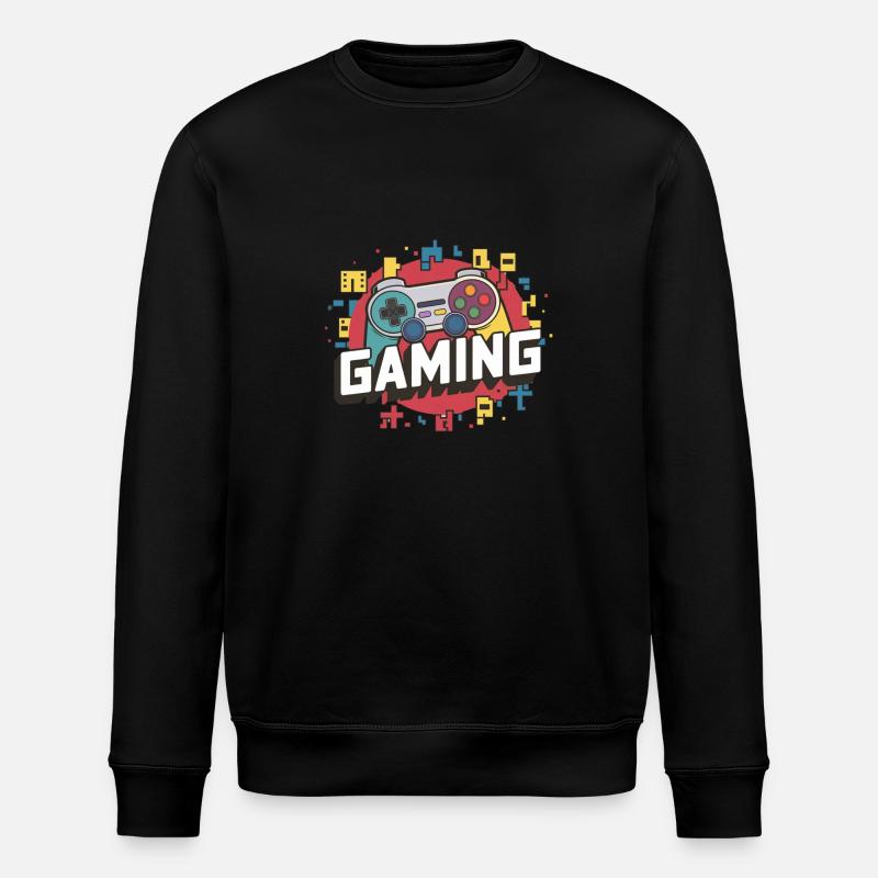 Gaming - Controllers - Stanley/Stella ROLLER Unisex Organic Sweatshirt - black