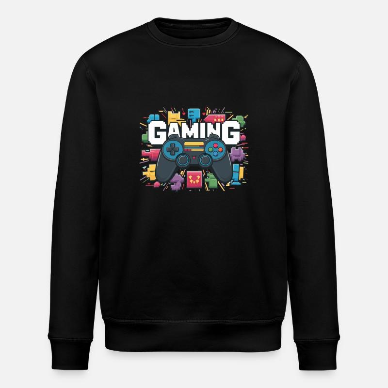 Gaming - Controllers - Stanley/Stella ROLLER Unisex Organic Sweatshirt - black
