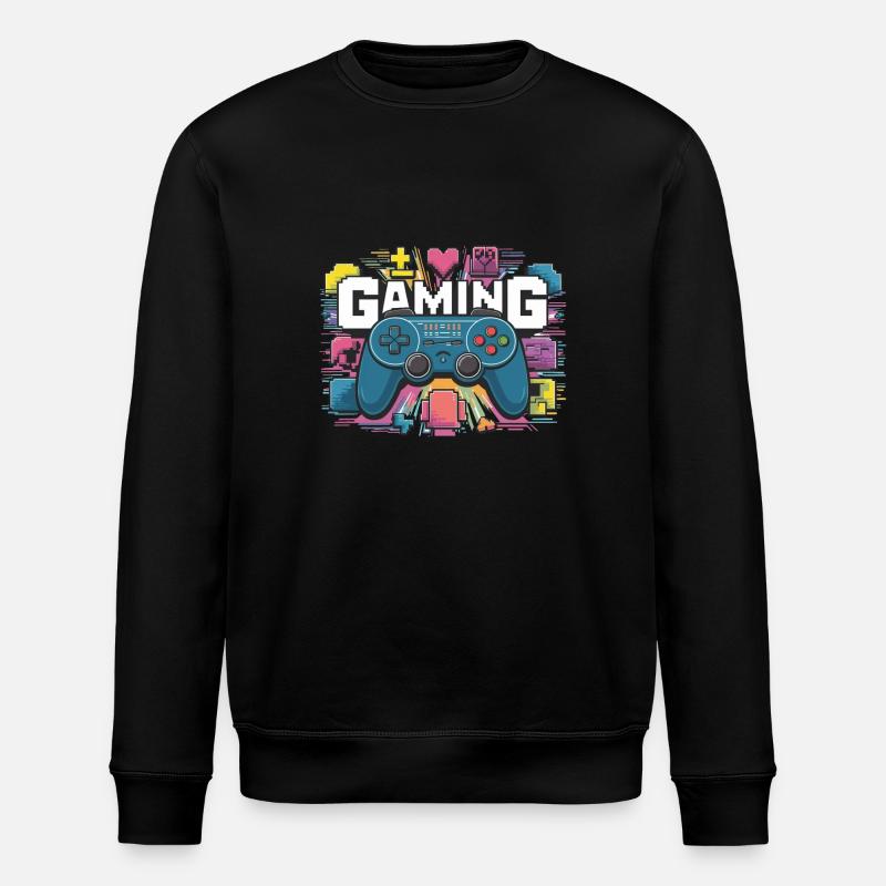 Gaming - Controller - Stanley/Stella Unisex Bio-Sweatshirt ROLLER - Schwarz