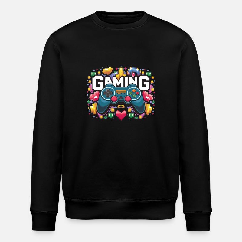 Gaming - Controllers - Stanley/Stella ROLLER Unisex Organic Sweatshirt - black