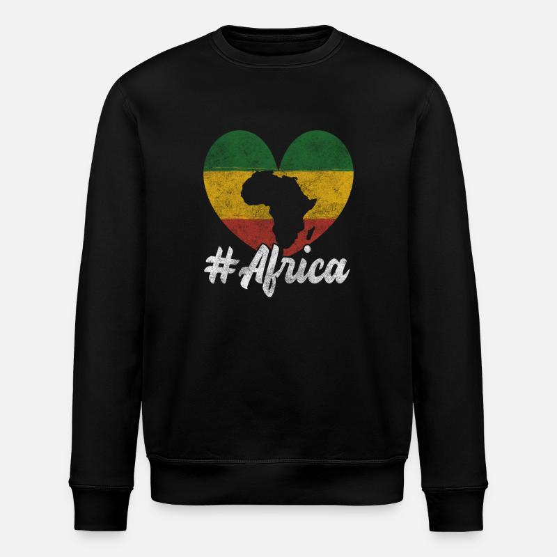 Afrique Nature Africains - Sweat bio ROLLER Stanley/Stella Unisexe - noir