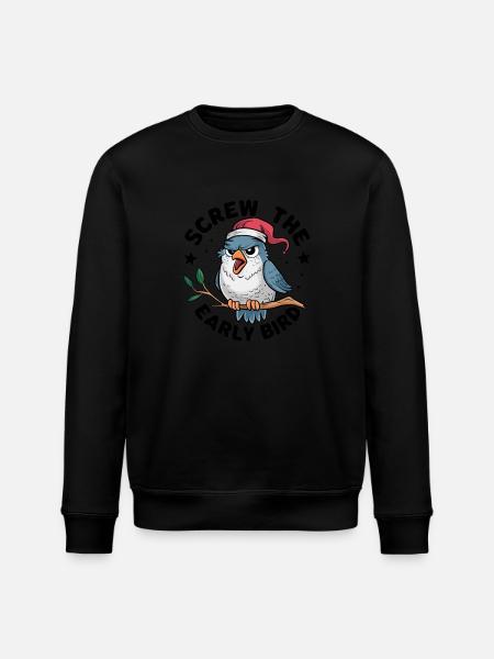 Le lève-tôt peut m’emmener - Sweat bio ROLLER Stanley/Stella Unisexe - noir