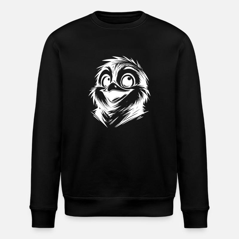 Petit pingouin sale style crayon - Sweat bio ROLLER Stanley/Stella Unisexe - noir
