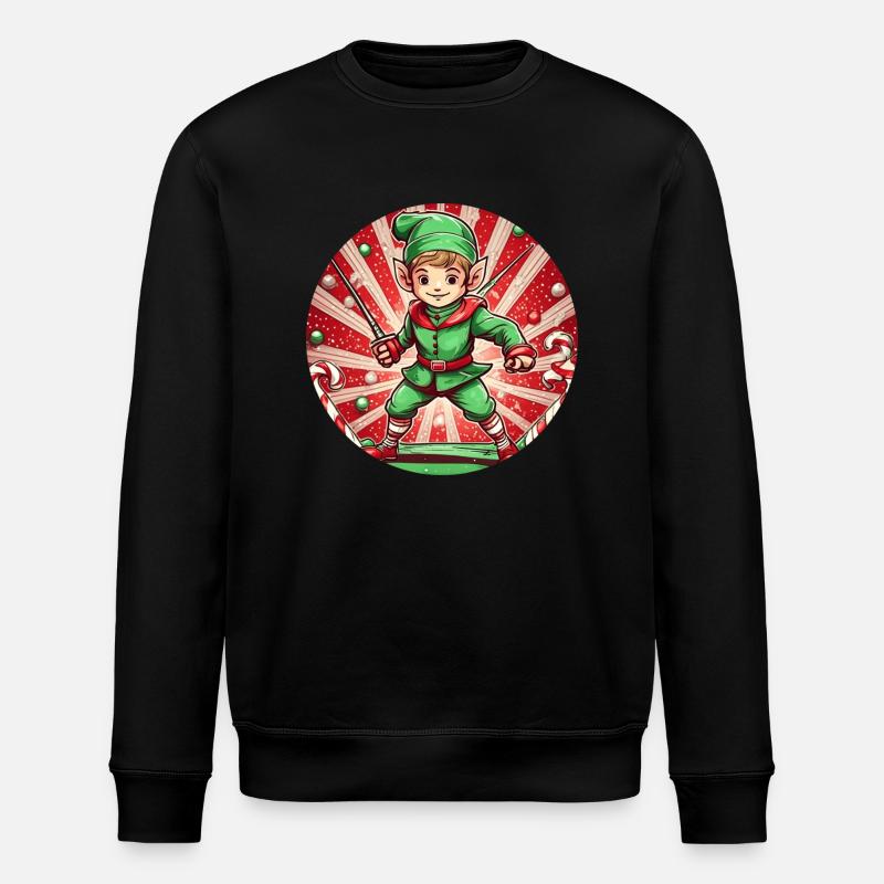 Clôture elfe de Noël - Sweat bio ROLLER Stanley/Stella Unisexe - noir