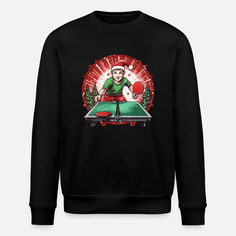 Ping-pong elfe de Noël - Sweat bio ROLLER Stanley/Stella Unisexe - noir