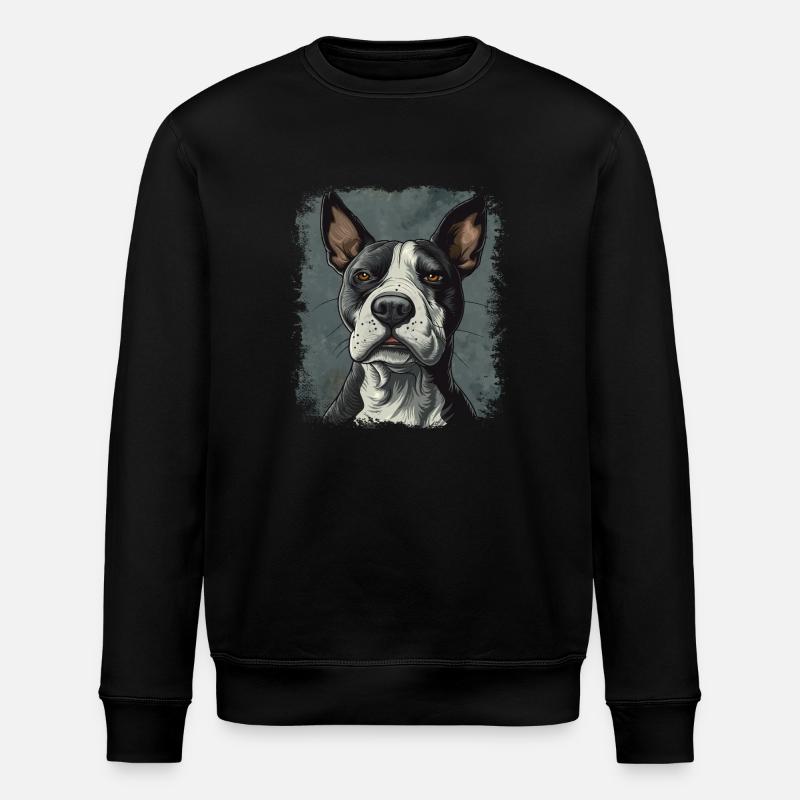 Bull terrier - Stanley/Stella ROLLER Unisex Organic Sweatshirt - black