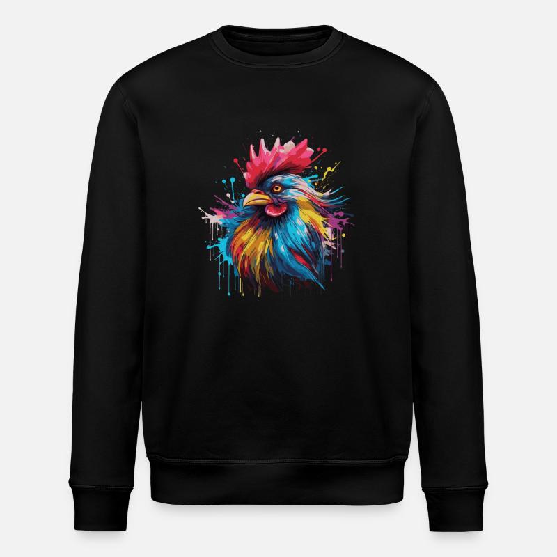 Un coq fier - Sweat bio ROLLER Stanley/Stella Unisexe - noir