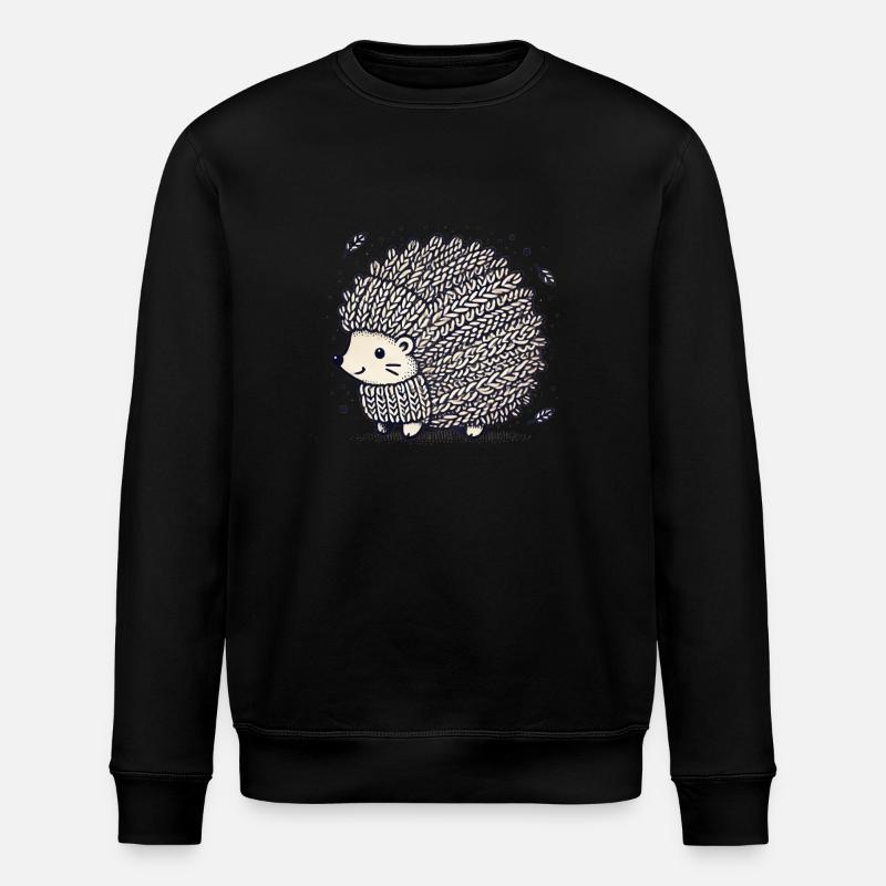 Strick Igel - Stanley/Stella Unisex Bio-Sweatshirt ROLLER - Schwarz
