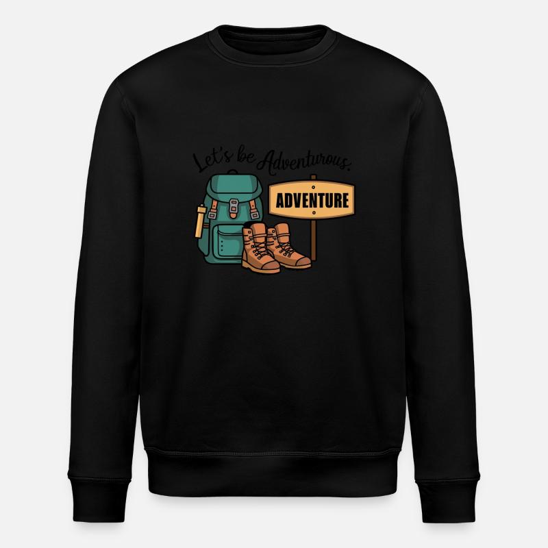 Lass uns abenteuerlich sein. - Stanley/Stella Unisex Bio-Sweatshirt ROLLER - Schwarz