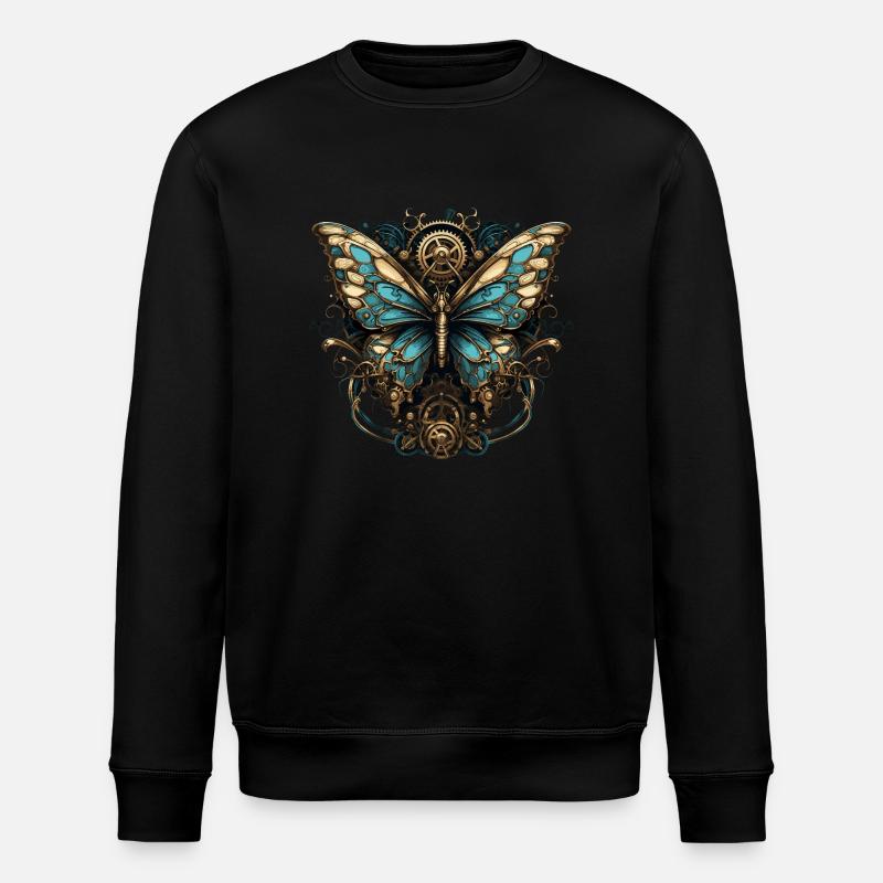 Papillon Steampunk - Sweat bio ROLLER Stanley/Stella Unisexe - noir
