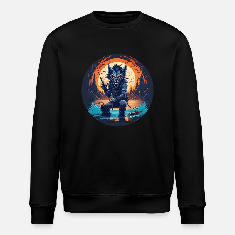 Gruseliges Halloween-partykostüm Werwolf-kostüm - Stanley/Stella ROLLER Unisex Organic Sweatshirt - black