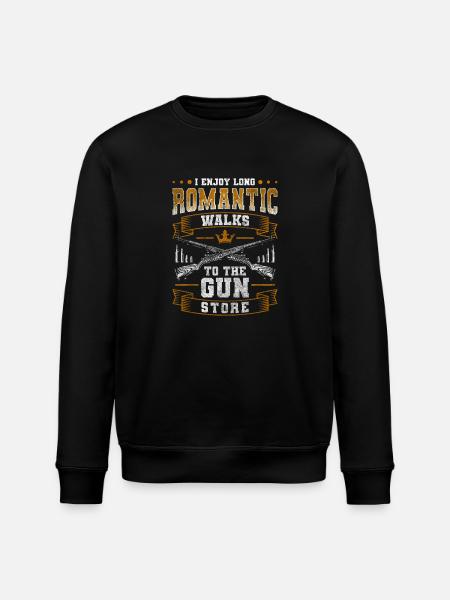 Gun Club Shooter Hunting Firearm - Stanley/Stella ROLLER Unisex Organic Sweatshirt - black