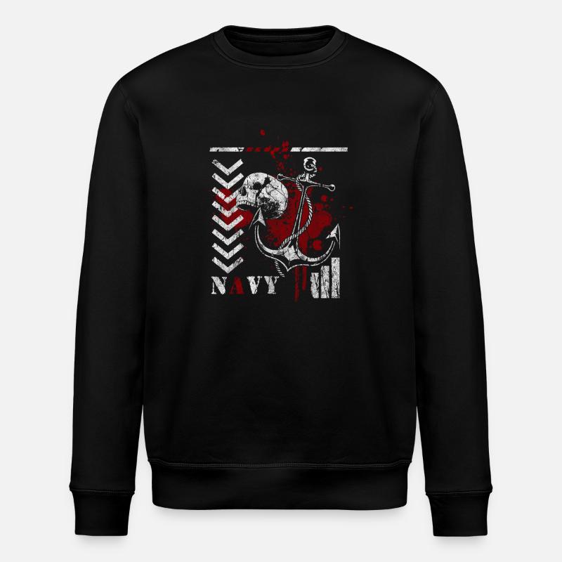 Trash Polka Design Rouge - Sweat bio ROLLER Stanley/Stella Unisexe - noir
