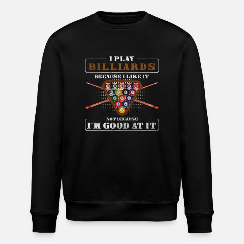 Billiard Hobby The Master - Stanley/Stella ROLLER Unisex Organic Sweatshirt - black