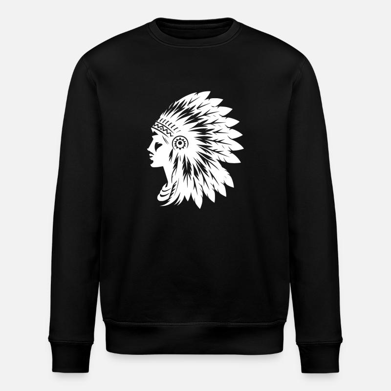 Visage frappant avec coiffe élégante - Sweat bio ROLLER Stanley/Stella Unisexe - noir