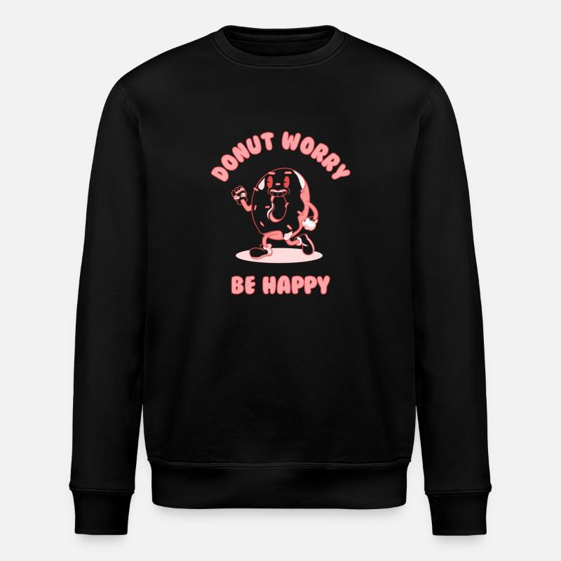 Krapfen - Stanley/Stella Unisex Bio-Sweatshirt ROLLER - Schwarz