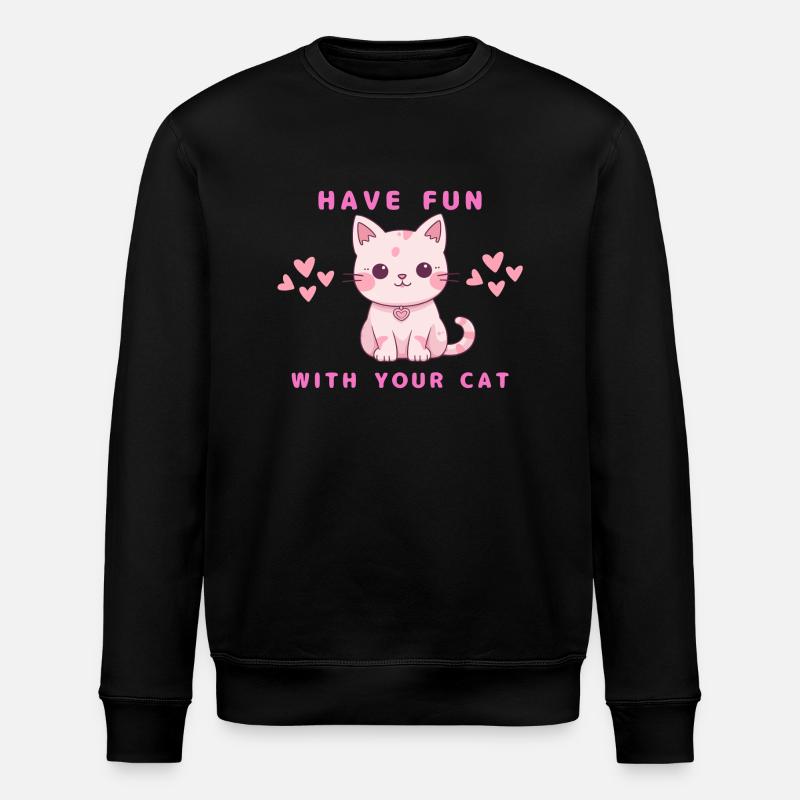 Amusez-vous avec votre chat - Sweat bio ROLLER Stanley/Stella Unisexe - noir