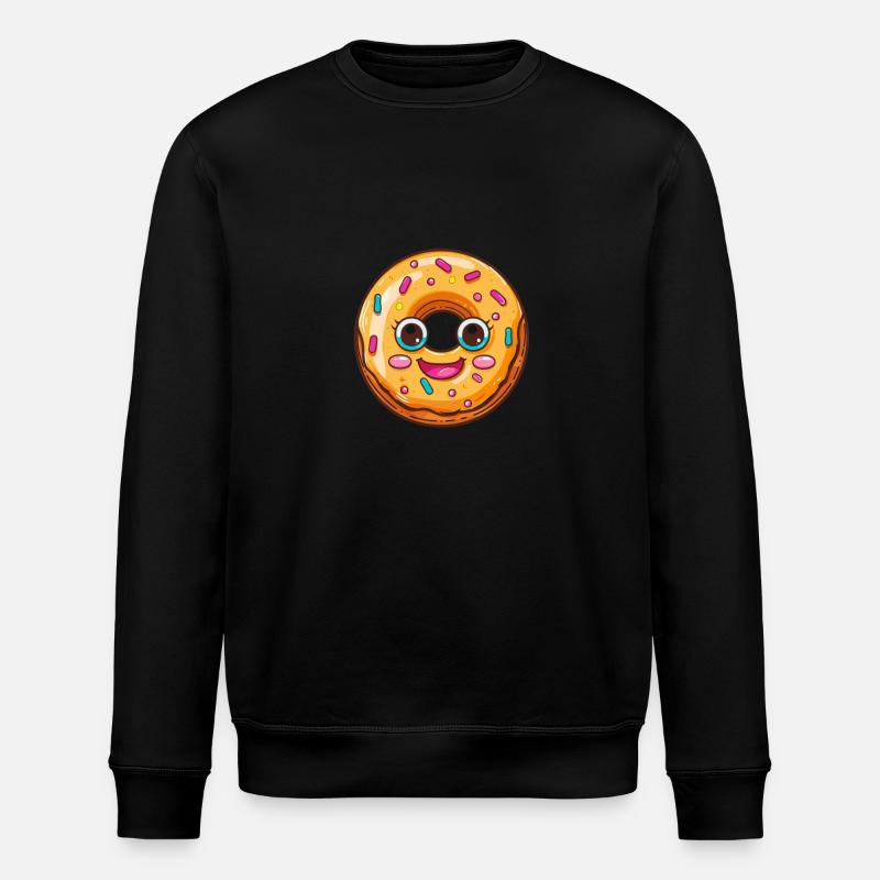 Donut mit Sonnenbrille - Stanley/Stella Unisex Bio-Sweatshirt ROLLER - Schwarz