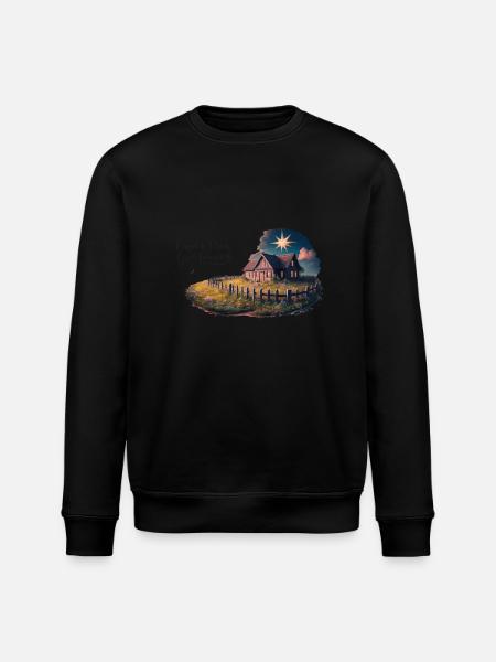 Live simply, dream big - Stanley/Stella ROLLER Unisex Organic Sweatshirt - black